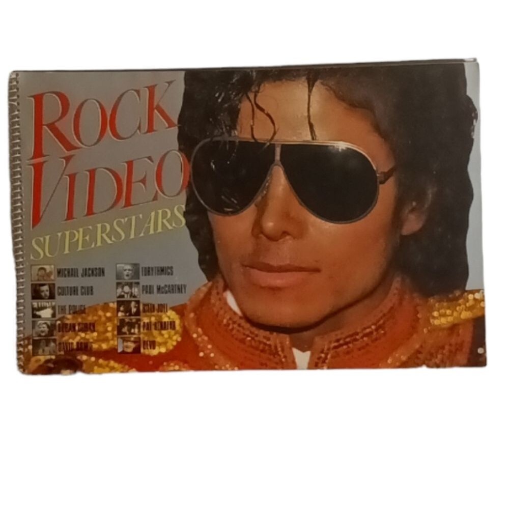 Michael Jackson 1984 Spiral Bound Rock Video Poster Book